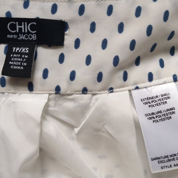 Chic by Jacob White Polka Dot Maxi Skirt - Picture 4 of 8